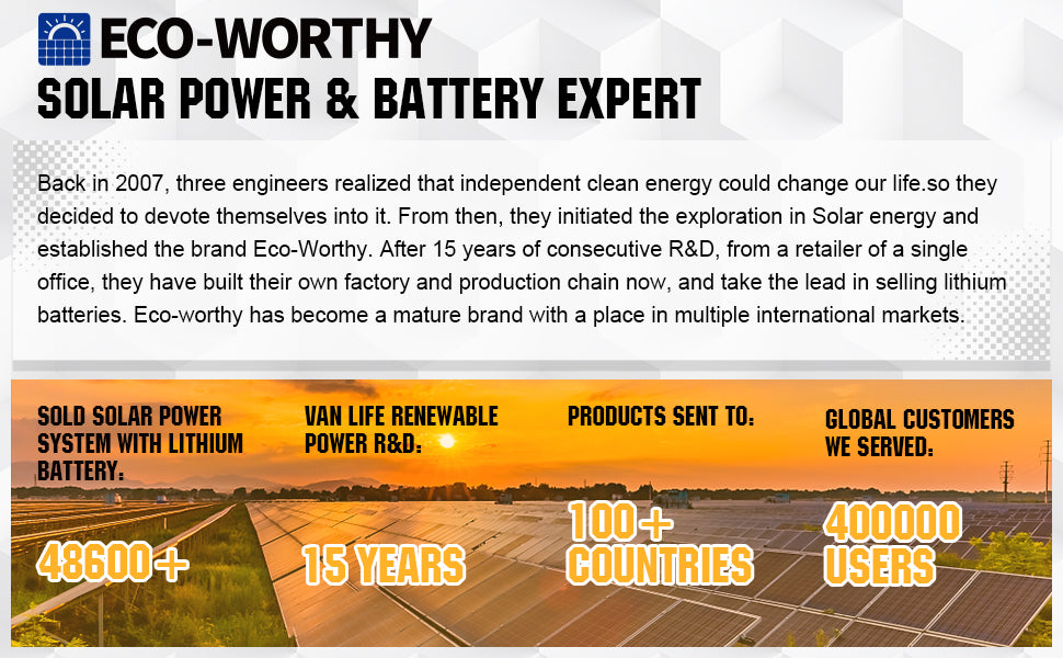 ECO-WORTHY 48V 50Ah Metal Case Lithium Battery,Built-in 50A BMS, Current for Strong Acceleration, Lightweight fo rGolf Cart