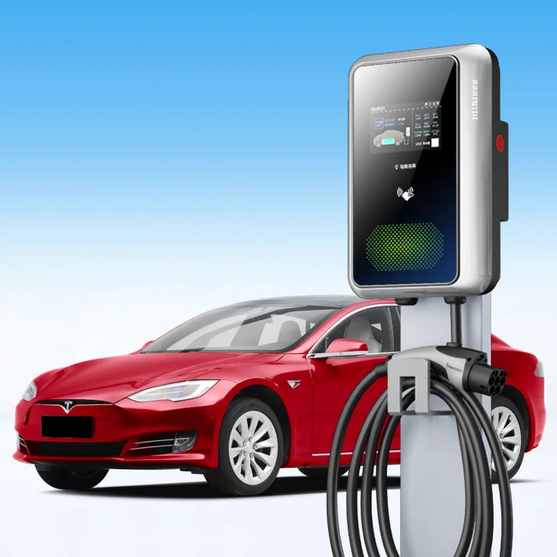 PRTDT OEM ODM Electric Car Solar EV Charger Type 2 AC Wall Box Home EV Charging Station with Display