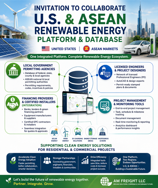 Invitation to Collaborate – U.S. & ASEAN Renewable Energy Platform & Database
