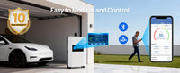 ECO-WORTHY 48V 100Ah Wall-Mount Indoor LiFePO4 Lithium Battery with Conduit Box For Off-Grid Systems, Home Backup Power