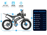 ZorixBike R8 Pro Adult Ebike–3000W Brushless Motor 35MPH 48V 20Ah Lithium-Ion Battery 60–80Mi Range Hydraulic Disc Brakes