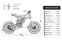 EKXBike X21 Readygo Adult E-bike 2000W Powerful Motor 48V35AH Battery 55km/h Speed 20'x4.0 Tires Ideal for Snow Mountain Terrain