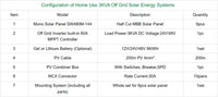 2026 Hot Sale Solar Off-Grid System Complete Kit With 5kw 10kw 15kw 20kw 25kw Inverter MPPT Controller Lithium Ion Battery