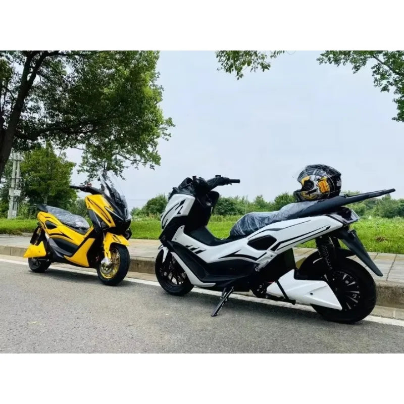 SXLL New 2000W 3000W 5000W electric scooter 72V 50AH steel lithium battery adult travel electric motorcycle