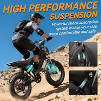 Electric for Adults, 30/38MPH 1500/2000W Peak Motor, 15/20/18/23Ah Long Range Teens Electric EBike with Dual, Customized
