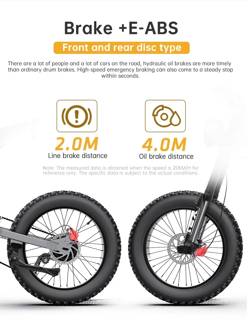 EKXBike X21 Readygo Adult E-bike 2000W Powerful Motor 48V35AH Battery 55km/h Speed 20'x4.0 Tires Ideal for Snow Mountain Terrain