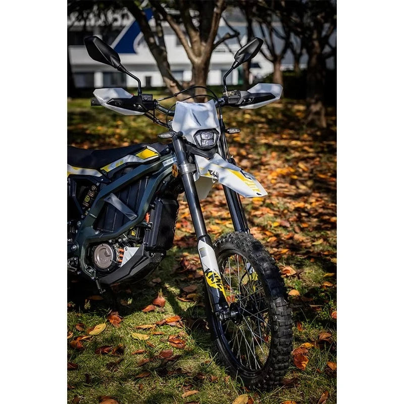 SXLL 2025 electric off-road motorcycle 12500W, suitable for mid-motor 60V 10.5Ah integrated battery, 3-speed, aluminum alloy fra
