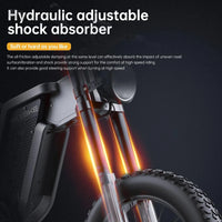 EKXBike X21 Readygo Adult E-bike 2000W Powerful Motor 48V35AH Battery 55km/h Speed 20'x4.0 Tires Ideal for Snow Mountain Terrain