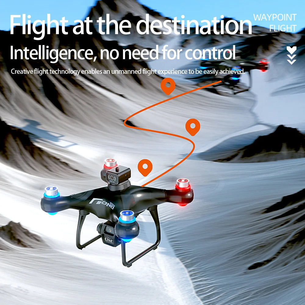 Dual Camera Screen-Controlled Aerial Drone with Cool Night Navigation Lights - Remote Control UAV Toy