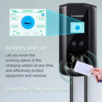 IPENGEN EV Charging Station 11KW Electric Vehicle Car Charger EVSE Wallbox Wallmount 16A Type2 Cable IEC62196 APP Control