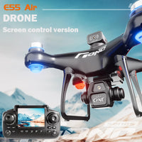 Dual Camera Screen-Controlled Aerial Drone with Cool Night Navigation Lights - Remote Control UAV Toy