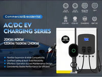 Commercial New Energy Vehicle Charging Pile CCS Electric Car Charger Floor Mounted EV Solar DC Fast Charging Station
