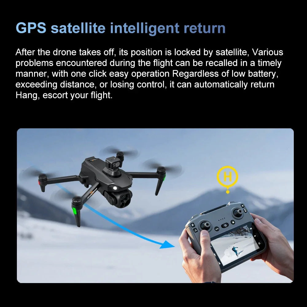 Lenovo V916MAX GPS Return Drone 5G 8K HD 4K Dual Camera Dron Remote With Screen Laser Obstacle Avoidance Drone RC Toys Gifts FPV