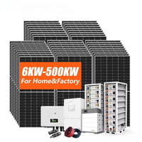 Complete 20kw Solar System 5kw 10kw 12kw 15kw Solar Energy System 20 kw Hybrid for Home Use With EU Certification