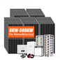 Complete 20kw Solar System 5kw 10kw 12kw 15kw Solar Energy System 20 kw Hybrid for Home Use With EU Certification