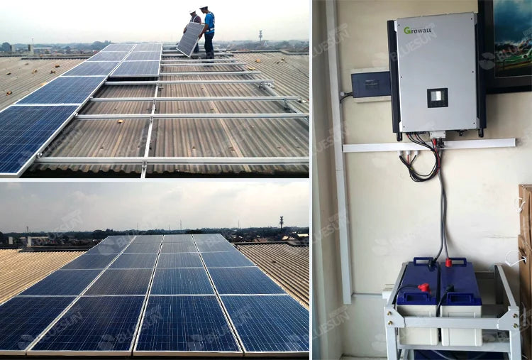 Complete 20kw Solar System 5kw 10kw 12kw 15kw Solar Energy System 20 kw Hybrid for Home Use With EU Certification