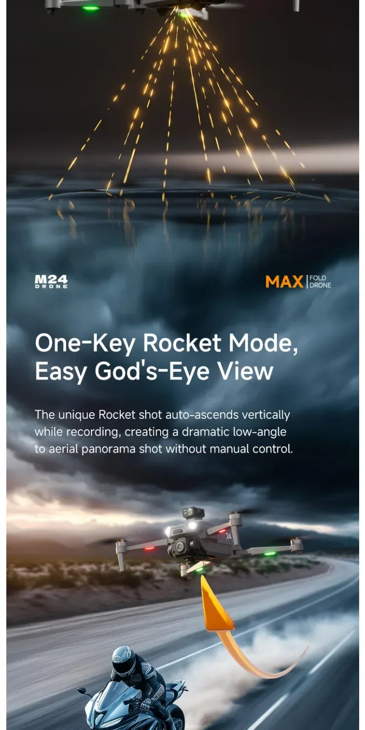 M24 GPS Drone 8K Camera Gift Delivery 5G Video Transmission Large Touch Screen Smart Obstacle Avoidance RC Quadcopter Gift Box