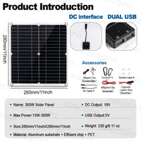 7000W Portable Solar Power Kit 600W High-Efficiency Panel + 100A Controller + 12V to 110V/220V Inverter Ideal for RV Camping
