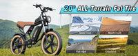 RIDSTAR Luxe30-25 Electric Bike for Adults Motor 2000W Max 34MPH Battery 48V 25Ah 20" Electric Dirt Bike Hydraulic 7-Speed