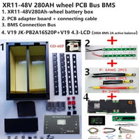 JK Inverter BMS V19 4.3 LCD  XR11-48V280AH 16S 51.2V LiFePO4 Battery Box DIY Kit For EVE CATL 280 310AH Solar Home Energy Storag