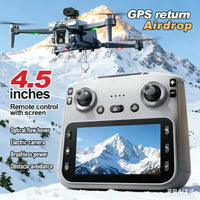 K18MAX GPS Drone 8K HD Camera 4.5 Inch Screen Remote FPV Smart Obstacle Avoidance Auto Return Foldable Quadcopter Birthday Gift