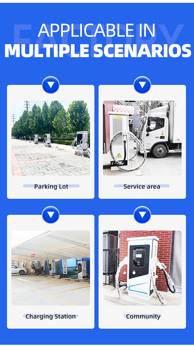 120kw 240kw 360kw Ultra Fast DC EV Charger Dual Guns Public EV Charging Station for Parking Lot