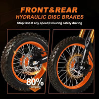 New Fashion2000W 48V 21AH 60km/h Mountain E Motorcycle Aluminum Alloy Dirt Bike 14"/12" Fat Tire Off-road Motorcycles New Energy