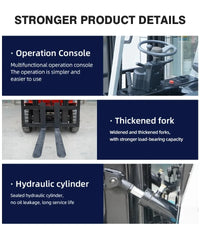 Free Delivery of 2.5-ton Electric Forklift with Hydraulic Lifting Customized for Elevated Electric Forklift.