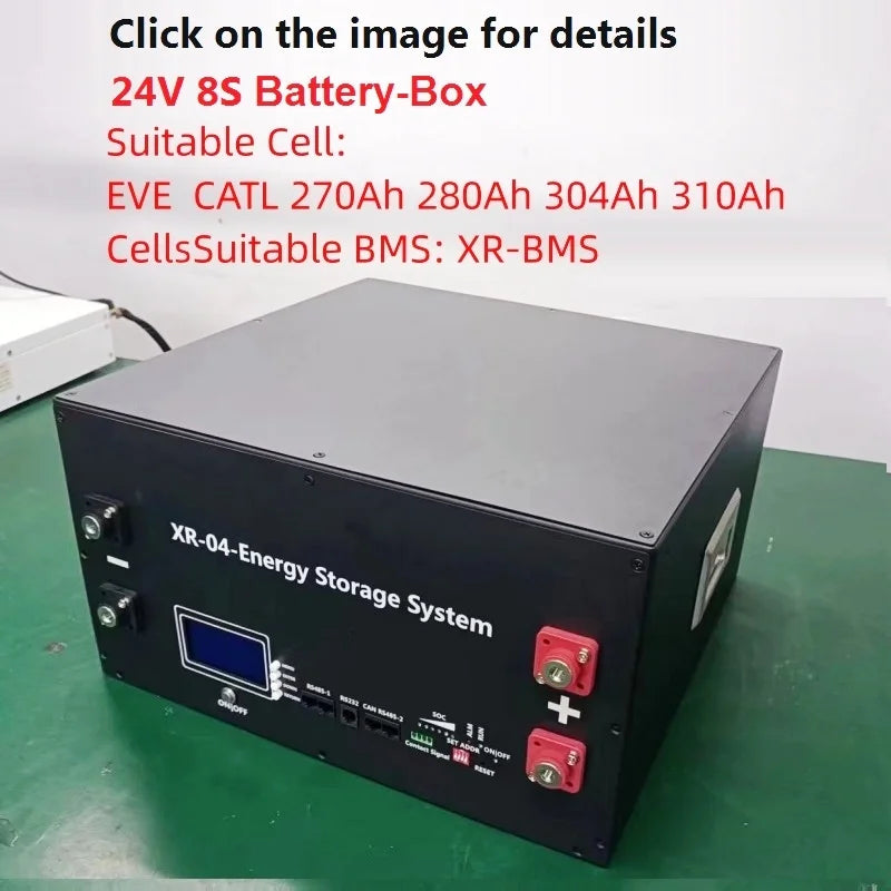 JK Inverter BMS V19 4.3 LCD  XR11-48V280AH 16S 51.2V LiFePO4 Battery Box DIY Kit For EVE CATL 280 310AH Solar Home Energy Storag