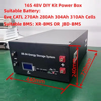 JK Inverter BMS V19 4.3 LCD  XR11-48V280AH 16S 51.2V LiFePO4 Battery Box DIY Kit For EVE CATL 280 310AH Solar Home Energy Storag