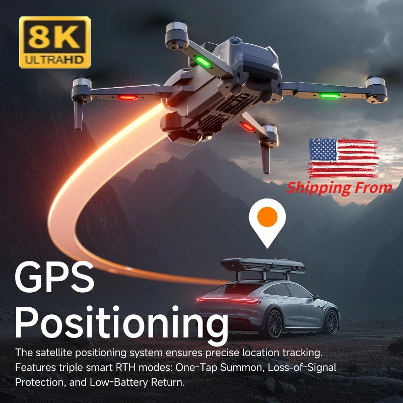 M24 GPS Drone 8K Camera Gift Delivery 5G Video Transmission Large Touch Screen Smart Obstacle Avoidance RC Quadcopter Gift Box