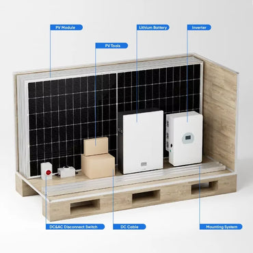 2026 Hot Sale Solar Off-Grid System Complete Kit With 5kw 10kw 15kw 20kw 25kw Inverter MPPT Controller Lithium Ion Battery