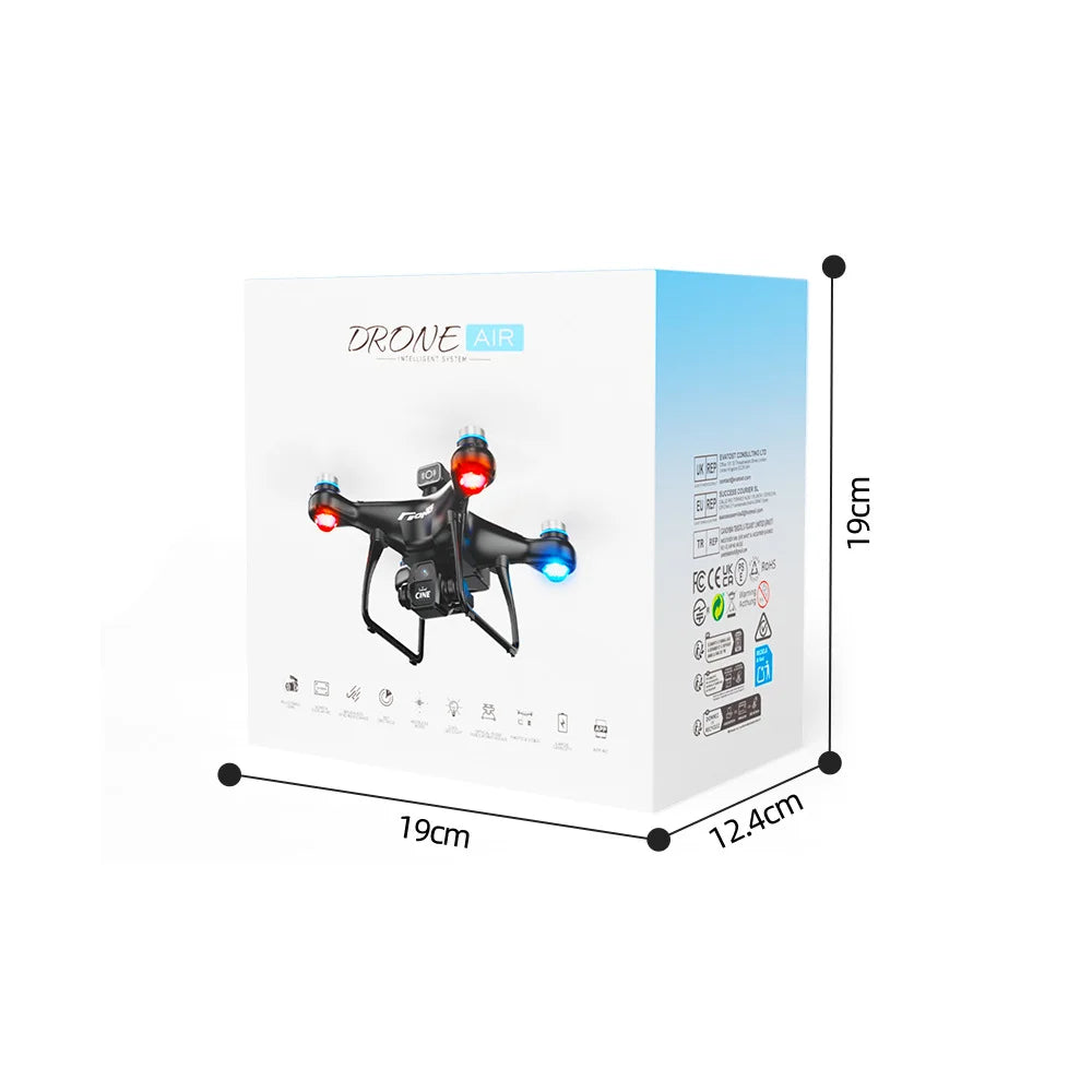Dual Camera Screen-Controlled Aerial Drone with Cool Night Navigation Lights - Remote Control UAV Toy
