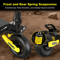 1200W Off Road Electric Scooter for Adults 48V Long Range E-Scooter 30MPH Fast Speed 11" Tubeless Tire Foldable Kick Scooter