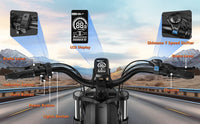 Kickwey K7 Adult Electric Bicycle 1500w 48V23ah Ebike 46km/h Mountain Electric Bike 20" Fat Tire Dirtbike Motorcycle E Bike