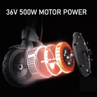 New Electric Scooter X6 for Adults 500W Power Electric Scooter with Dual Shock Absorption Light Weight Foldable E-scooter