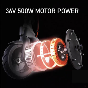 New Electric Scooter X6 for Adults 500W Power Electric Scooter with Dual Shock Absorption Light Weight Foldable E-scooter