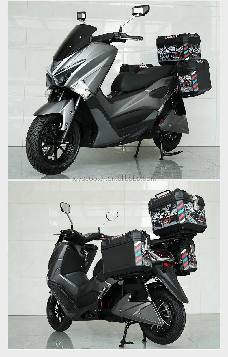 SXLL New 2000W 3000W 5000W electric scooter 72V 50AH steel lithium battery adult travel electric motorcycle
