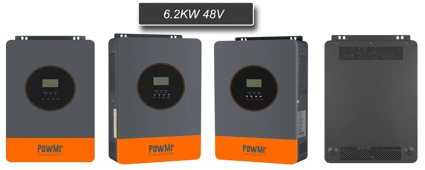 US Stock 6.2KW 11KW Hybrid Solar Inversor 48VDC to 230VAC Wtih 120A 150A MPPT Solar Charge Parallel Inverter Fit Lithium Battery