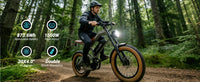 【1 Year Warranty】DYU M20 Electric Bicycle Peak 1500W Motor 48V18.2AH Lithium Battery Electric Bike Hydraulic Brake E-Bike，UL2849