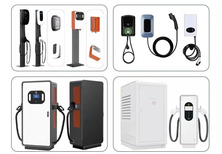 Commercial New Energy Vehicle Charging Pile CCS Electric Car Charger Floor Mounted EV Solar DC Fast Charging Station