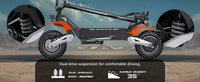 OOTD T10 900W Electric Scooter 48V 13.5AH/18AH Battery Range 28-37Miles 11" Off-Road Tires Foldable Lightweight Mobility Scooter