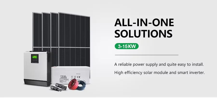 2026 Hot Sale Solar Off-Grid System Complete Kit With 5kw 10kw 15kw 20kw 25kw Inverter MPPT Controller Lithium Ion Battery