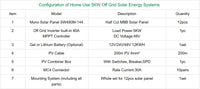 2026 Hot Sale Solar Off-Grid System Complete Kit With 5kw 10kw 15kw 20kw 25kw Inverter MPPT Controller Lithium Ion Battery