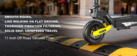 1200W Off Road Electric Scooter for Adults 48V Long Range E-Scooter 30MPH Fast Speed 11" Tubeless Tire Foldable Kick Scooter