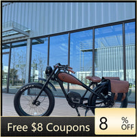 STLF OEM Factory Customized E Bike Dual Lithium Battery 750w Motor Vintage Cafe Racer Electric Bicycle Fat Tire Electric Road Bi