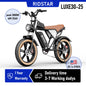 RIDSTAR Luxe30-25 Electric Bike for Adults Motor 2000W Max 34MPH Battery 48V 25Ah 20" Electric Dirt Bike Hydraulic 7-Speed