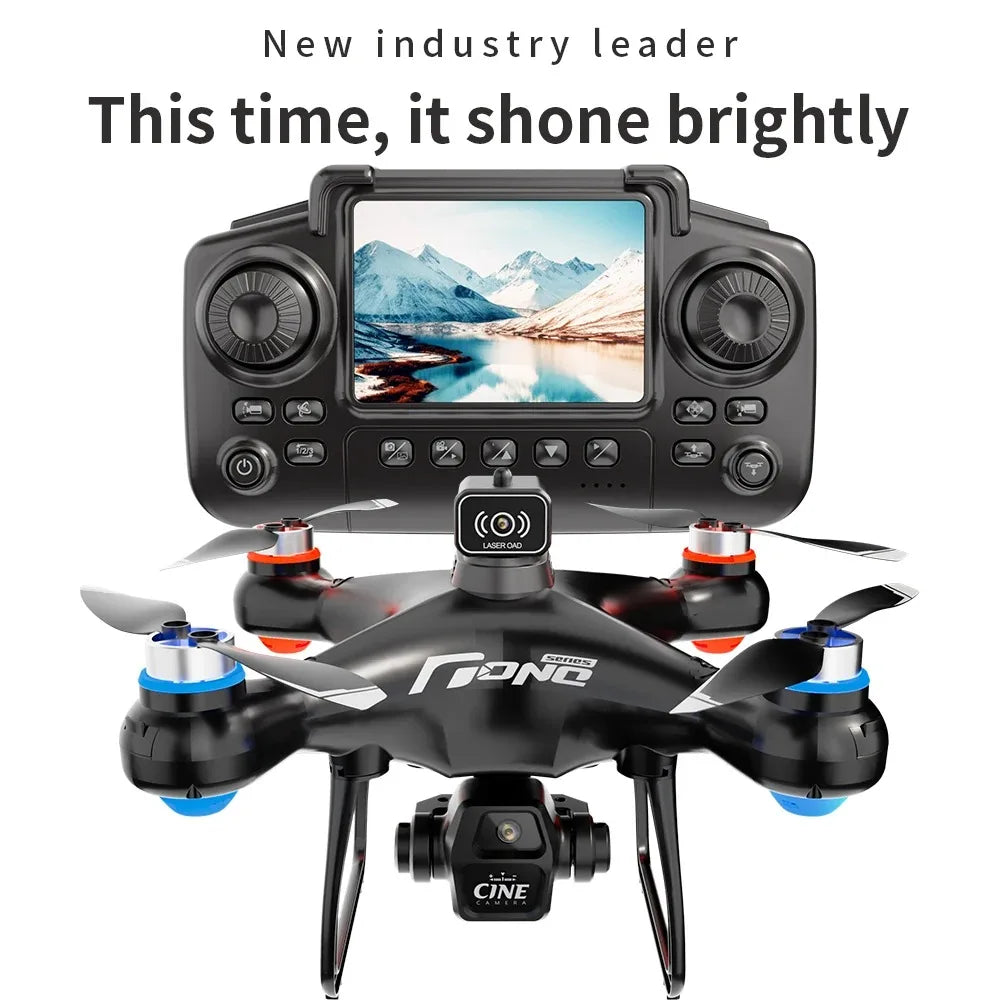 Dual Camera Screen-Controlled Aerial Drone with Cool Night Navigation Lights - Remote Control UAV Toy
