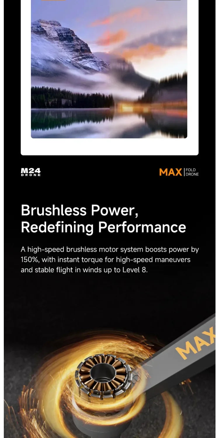 M24 GPS Drone 8K Camera Gift Delivery 5G Video Transmission Large Touch Screen Smart Obstacle Avoidance RC Quadcopter Gift Box