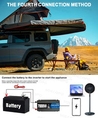 7000W Portable Solar Power Kit 600W High-Efficiency Panel + 100A Controller + 12V to 110V/220V Inverter Ideal for RV Camping